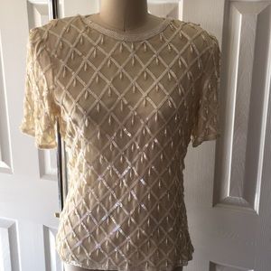 STENAY VINTAGE PEARL SEQUINED DETAILED EUC…